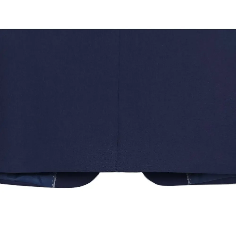 Alfani Mens Classic Fit Suit Jacket Blazer 36R Navy Blue Solid Stretch NWT - Picture 6 of 7